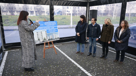 Un momento de la  presentación del proyecto en O Bertón