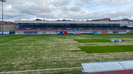 Imagen actual del césped de O Couto