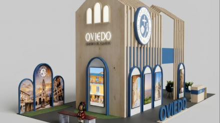 Stand del Ayuntamiento de Oviedo para FITUR 2026