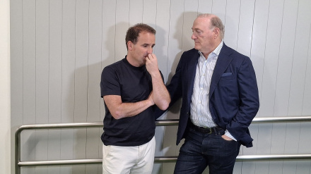 Jagoba Arrasate junto al presidente Andy Kohlberg