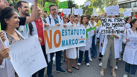 Imagen de archivo de huelga de médicos en la Comunidad Valenciana