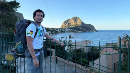Adrián Ruiz Pelayo, peregrino de esperanza, en su viaje por Italia
