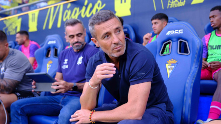 Óscar Cano, durante su etapa en el CD Tenerife.
