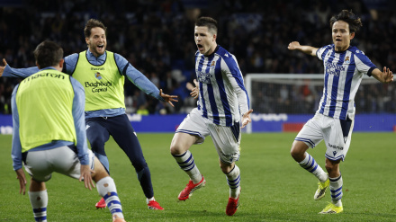 Zubeldia marca el empate en el Real Sociedad - Osasuna