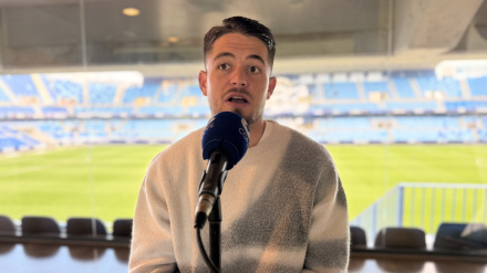 Dani Lorenzo durante la entrevista hoy en Deportes COPE Málaga.