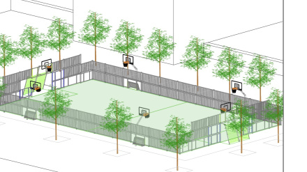 Zacarías Martínez pista polideportiva