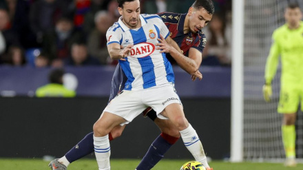 Matías Moreno, en el partido del pasado domingo ante el Esoanyol