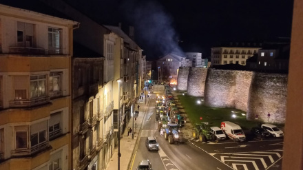 Fuego tractorada en la Ronda