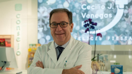 Cecilio Venegas, presidente del Colegio de Farmacéuticos de Badajoz