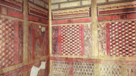 P2TE3W . Italiano: Descrizione: vedi titolo Fonte: Filippo Coarelli, Guida archeologica di Roma, Arnoldo Mondadori Editore, Verona 1984.  Categoria:Immagini d'arte romana . 4 October 2008 (original upload date). The original uploader was Sailko at Italian . 16 Casa dei grifi 2