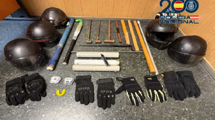 Material intervenido por la Policía Nacional