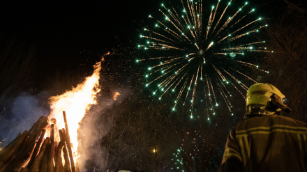 Uno de los actos destacados de San Vicente es la tradicional hoguera