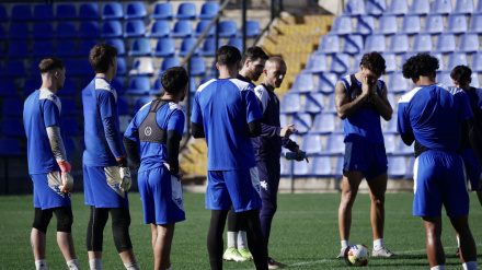 Imagen de un entrenamiento en el Rico Pérez.