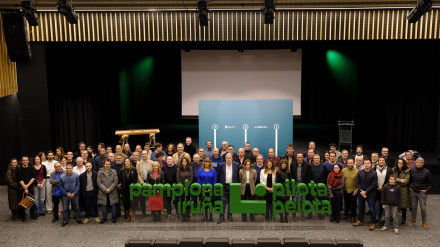 Acto de presentación del proyecto 'Pamplona Capital Mundial de la Pelota'