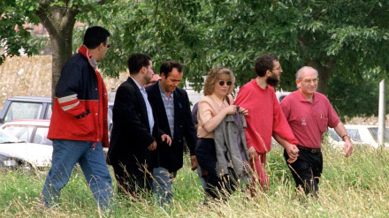 El funcionario de prisiones José Antonio Ortega Lara tras ser liberado