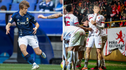 Yayo, jugador de la Cultu y canterano del Oviedo, en Deportes COPE Asturias