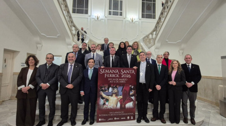Presentación del cartel en el Ayuntamiento de Ferrol