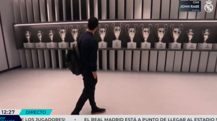La llamativa imagen de Arbeloa al entrar en el Bernabéu antes del Real Madrid-Levante
