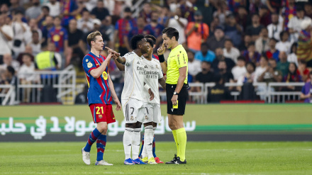 Munuera Montero, durante la final de la Supercopa Barcelona-Real Madrid