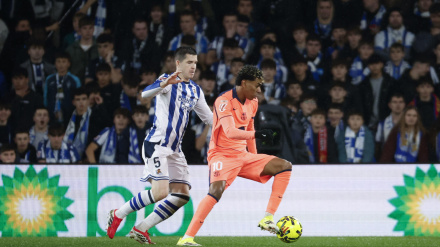 Lamine Yamal, en el Real Sociedad - Barcelona