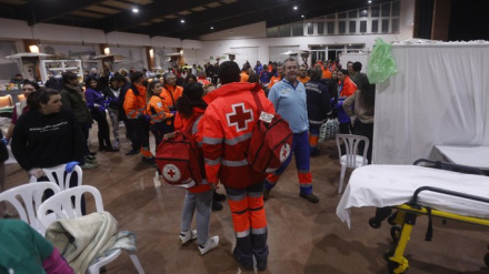 Imagen del hospital de campaña en Adamuz