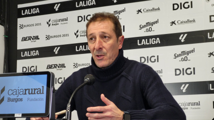 El entrenador del Burgos CF, Luis Miguel Ramis