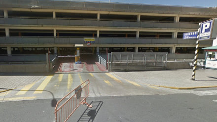 Fachada del aparcamiento del Hospital Materno Infantil de Gran Canaria
