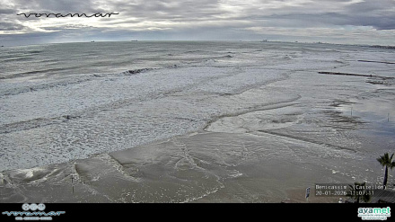 Playas como la de Benicàssim prácticamente han desaparecido por el temporal marítimo