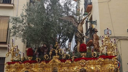 El Señor de la Oración en el Huerto preside cada año el Vía Crucis de la Juventud Cofrade