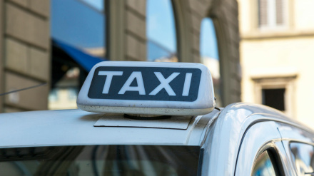 Foto de archivo de un taxi