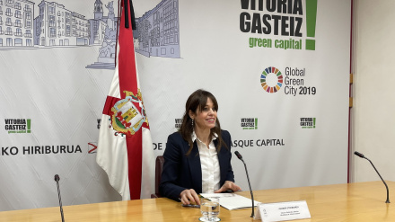 Maider Etxebarria, alcaldesa de Vitoria