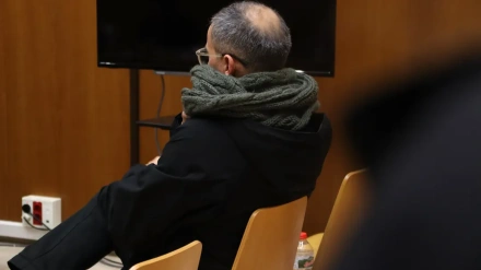 El acusado en la sala de vistas