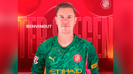 Imagen con la que el Girona anunció la cesión de Ter Stegen