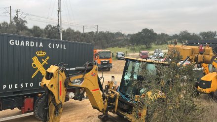 Maquinaria sobre el terreno