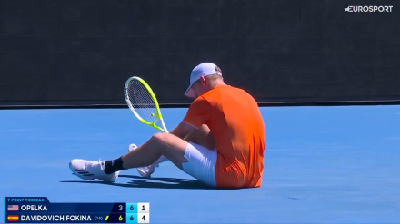 Alejandro Davidovich tuvo más de un enganchó con el público en su partido contra Opelka.