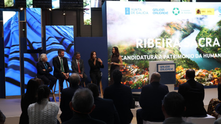 El conselleiro de Cultura, José López Campos, destacó en Fitur las cualidades de la candidatura presentada ante la Unesco