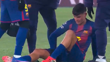 Pedri cae lesionado durante el Slavia de Praga - FC Barcelona