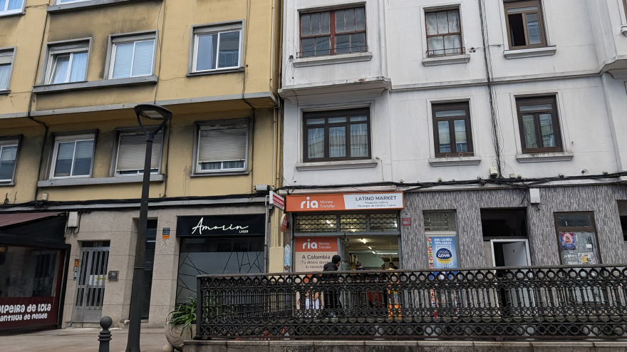 El número 137 de la Ronda de Outeiro es uno de los puntos negros de seguridad en A Coruña