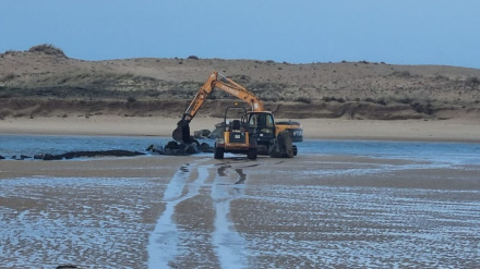 Los trabajos de retirada del material ya se iniciaron este miércoles