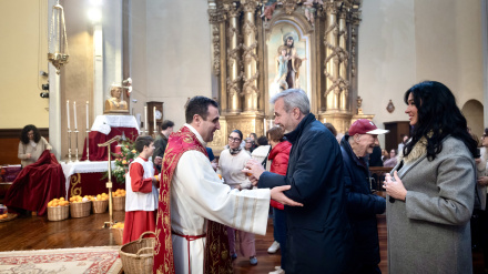 El presidente de Aragón asiste a la celebración de San Vicente