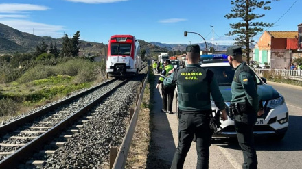 Las autoridades en la zona del accidente