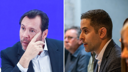 Óscar Puente y Diego Martín, secretario general de SEMAF