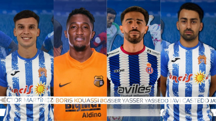 Héctor Martínez, Boris, Yasser y Castedo han sido los cuatro fichajes del Águilas FC en el mercado de invierno
