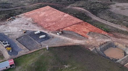 Vista aérea de la mina de Fontanarejo