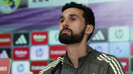 Álvaro Arbeloa, durante la rueda de prensa de este viernes previa a la visita a Villarreal.
