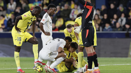Lesión de Juan Foyth durante el partido ante el Real Madrid