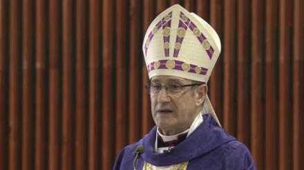 El Obispo de Córdoba, durante la Misa Funeral