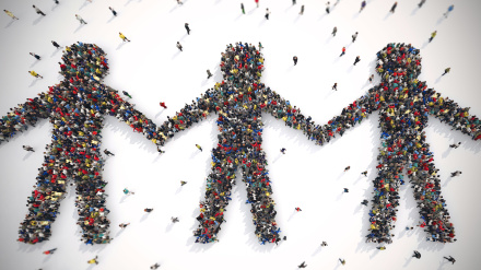 H122P0 Solidarity world . 3D Rendering