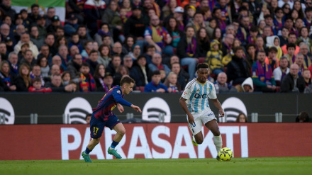 Hassan en el Camp Nou