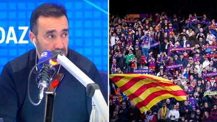 Juanma Castaño y el ambiente Camp Nou